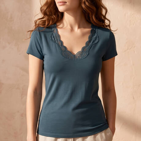 ANTIGEL T-Shirt Simply Perfect Bleu Sarcelle