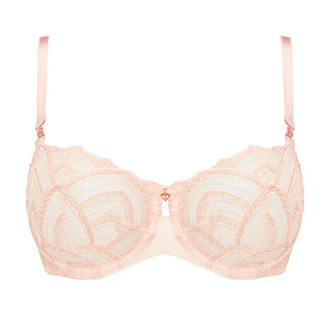 LOUISA BRACQ Demi-cup bra Jeanne Nude Rose