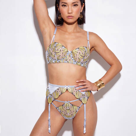 3 teile im set FLEUR DU MAL Banana Embroidery Ice Queen