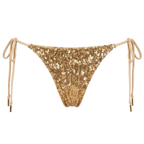 LIVY Tie side bikini bottom Castle Coast Gold