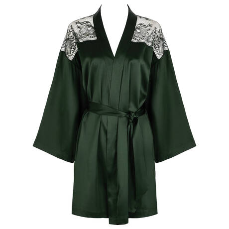 AUBADE Kimono silk Midnight Whisper Mysterious Green