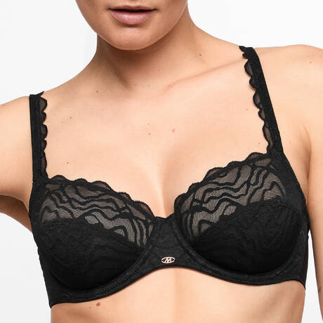 MARIE JO Soutien-gorge balconnet en dentelle Nillo Noir