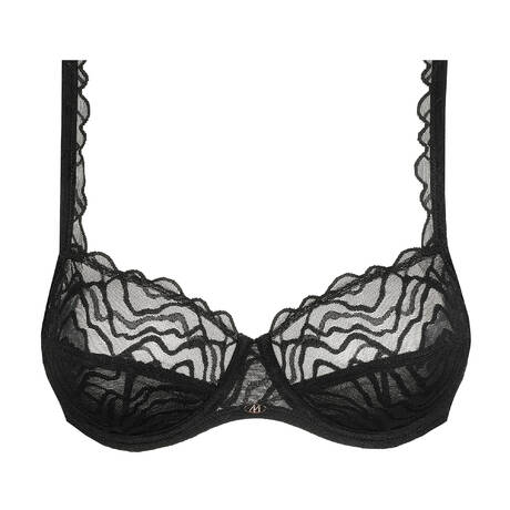 MARIE JO Soutien-gorge balconnet en dentelle Nillo Noir