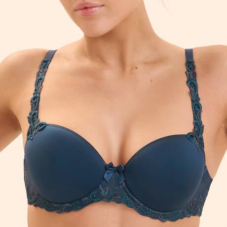 SIMONE PÉRÈLE Geformter Spacer-BH Andora Bleu Pétrole