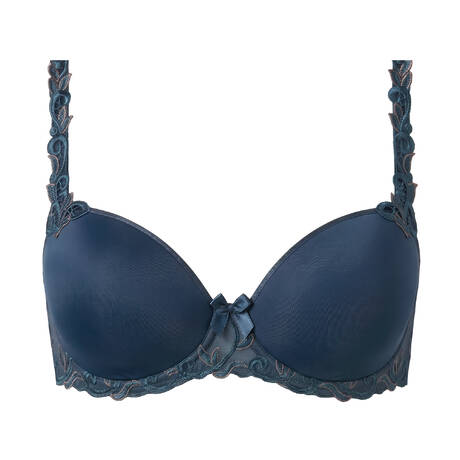 SIMONE PÉRÈLE Soutien-gorge spacer moulé Andora Bleu Pétrole