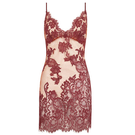 MARJOLAINE Lace Babydoll Désirée Bourgogne