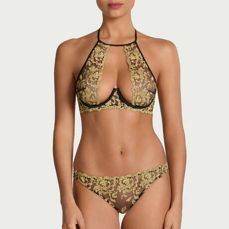 2 teile im set COCO DE MER Flavia Onyx & Gold