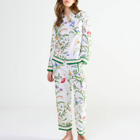 LAURENCE TAVERNIER Cotton Shirt pajamas Botanic White