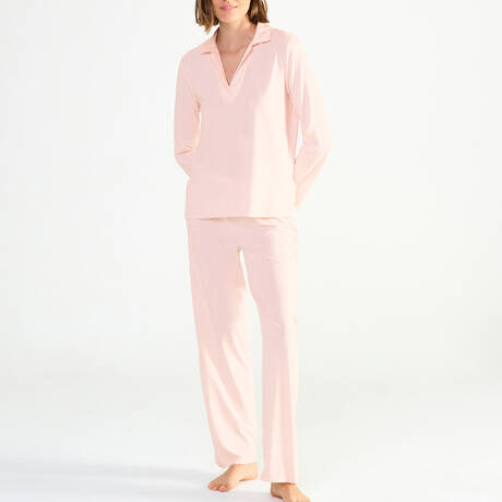 LAURENCE TAVERNIER Cotton and modal Pajamas Envoutante Poudré