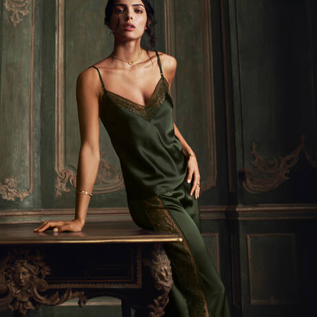 2 pieces set AUBADE Midnight Whisper Mysterious Green