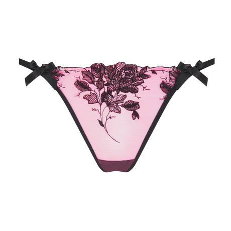 AGENT PROVOCATEUR Thong Elvie Pink&Black