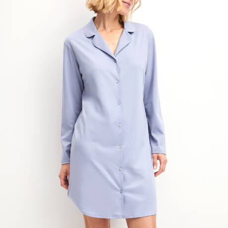 CALIDA Cotton Nightgown Édition 85 Milky Blue