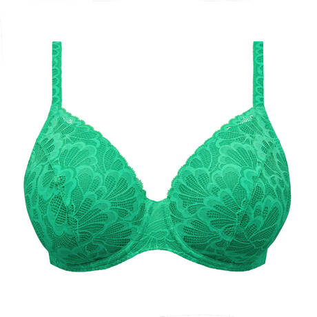 PRIMADONNA TWIST Lace Heart-shaped padded bra Mocuto Vivid Green