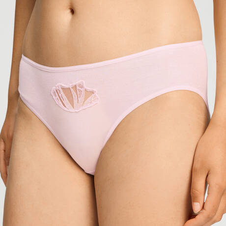 HANRO Culotte en coton Rosaria Rose Bath