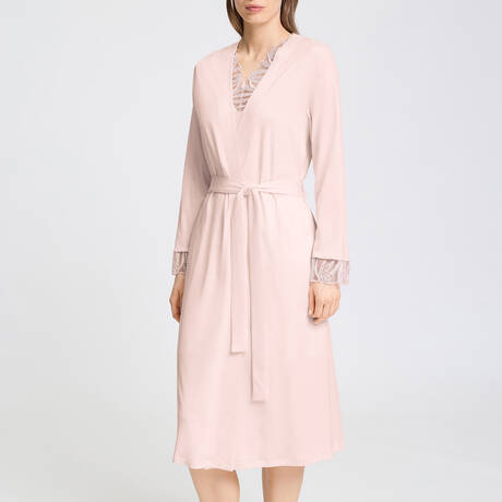 HANRO Cotton Dressing gown Rosaria Rose Bath