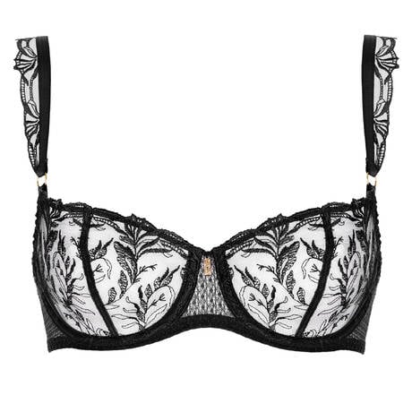 AUBADE Demi-cup bra Hidden Treasure Black