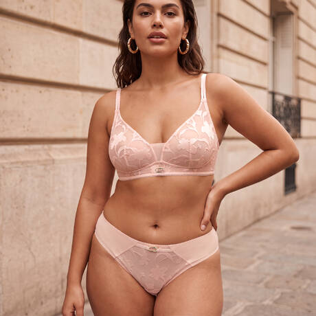 Ensemble 2 pièces Chantelle Idyll Rose Taffetas