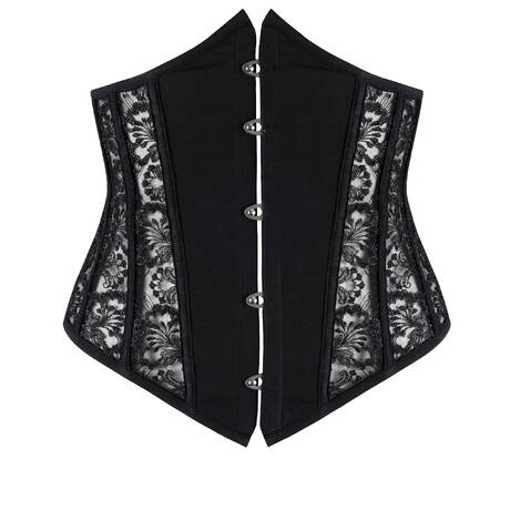 I.D. SARRIERI Corset en soie Blossomfall Noir