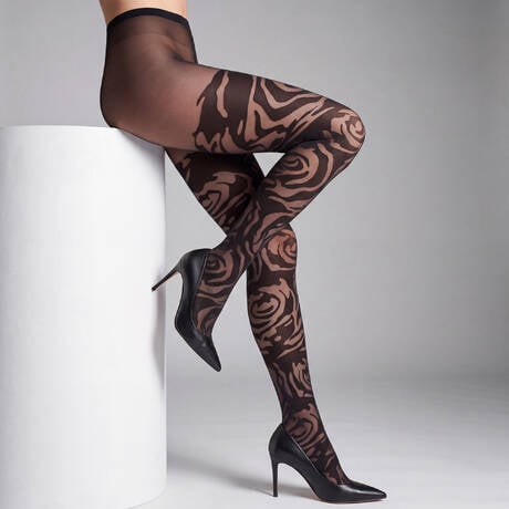 WOLFORD Collant 20 deniers Rose Shadow Noir