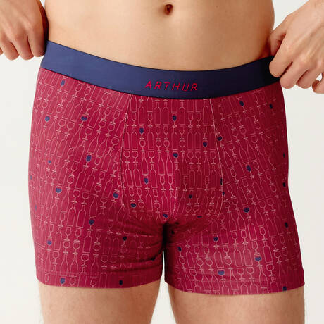 ARTHUR Herren-Pants aus Baumwolle Millésimé Bordeaux Bouteille