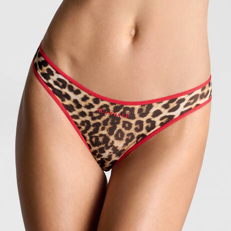 SCANDALE Open panty Sauvage Leopard