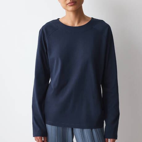 TRIUMPH Haut de pyjama en coton Mix & Match Admiral