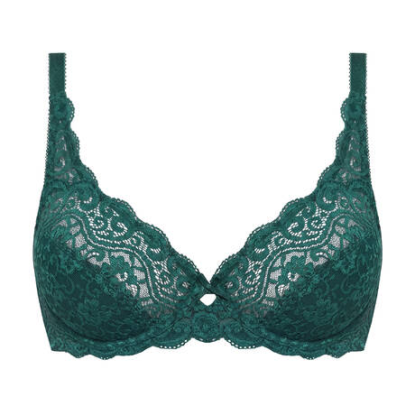 TRIUMPH Underwire bra lace Amourette Teal Green