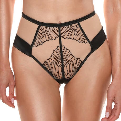 PRELUDE Culotte haute Rouge Interdit Noir