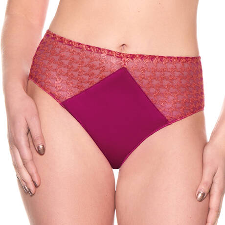 LOUISA BRACQ High-waisted panty Tailor Fuchsia
