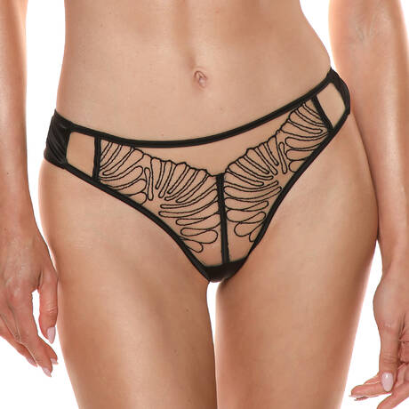 PRELUDE Tanga Rouge Interdit Black