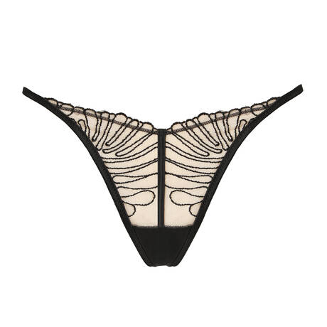 PRELUDE Thong Rouge Interdit Black