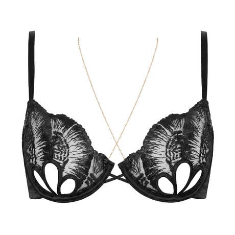 LIVY Ouvert demi-cup bra Montorgueil Black