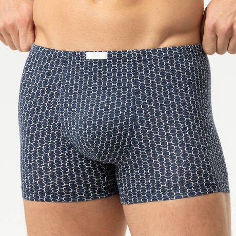 MEY Herren-Pants aus Baumwolle Smart Chains Blue Stream