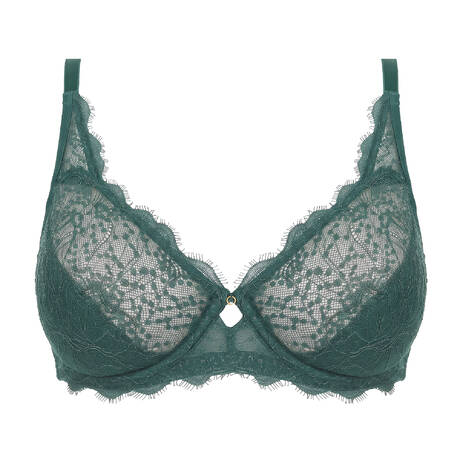 TRIUMPH Lace Triangle bra Amourette Sparkle Teal Green