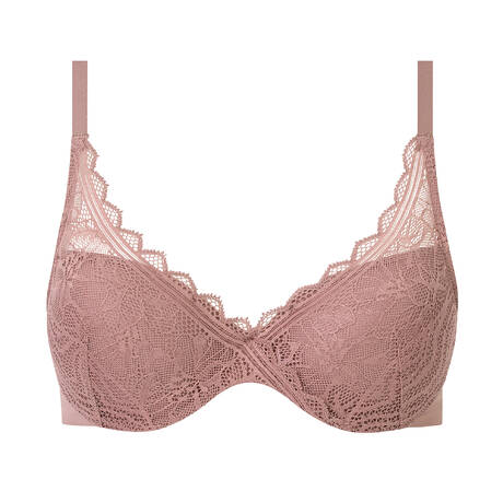 CHANTELLE T-shirt bra lace Easy Feel Floral Touch Rose des Bois