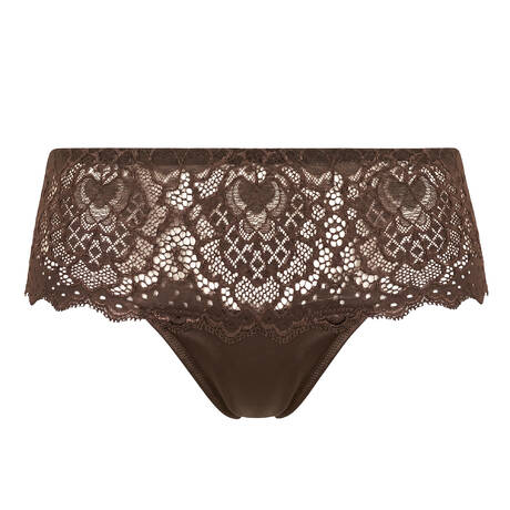 SIMONE PÉRÈLE Lace Hipster Caresse Cacao
