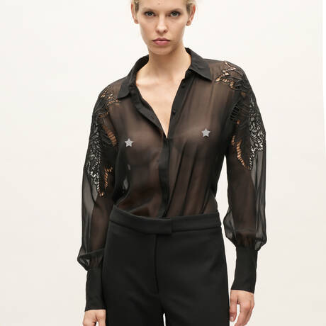 LIVY Silk Shirt Emporia Black
