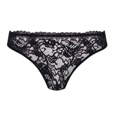 OSCALITO Brasilianischer Slip aus Spitze Balza Leavers Schwarz