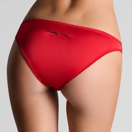 SCANDALE High-Cut-Slip aus Satin Dédicace Rot