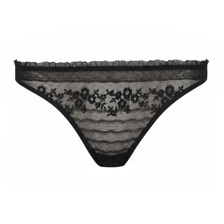 MARLIES DEKKERS String en dentelle Rebel in Lace Black Rebel
