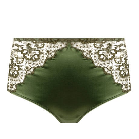 I.D. SARRIERI High-waisted panty Blossomfall Olive