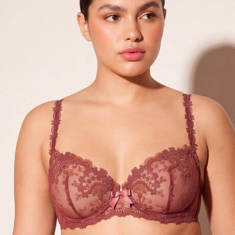 SIMONE PÉRÈLE Demi-cup bra Wish Rose Santal