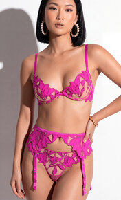 Fleur du Mal Lily Embroidery Wild Pink