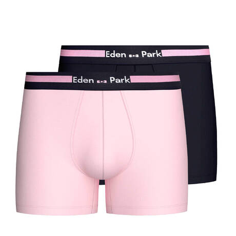 EDEN PARK  Pack de 2 boxers homme en coton Basics Fuzz + Marine EP