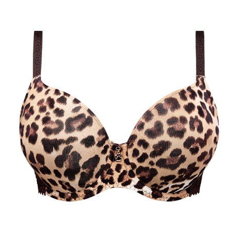 PRIMADONNA TWIST Heart-shaped padded bra Giganni Leopard Bloom