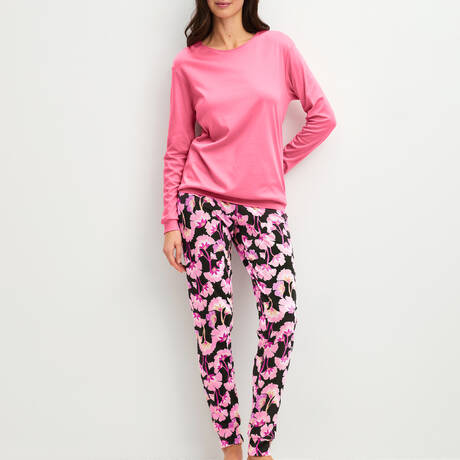 CALIDA Pyjama en coton Autumn Dreams Light Melon