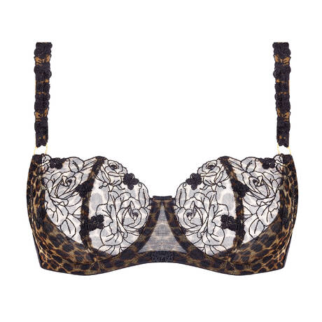 GOSSARD Halbschalen-BH Floral Leopard Leopard Print