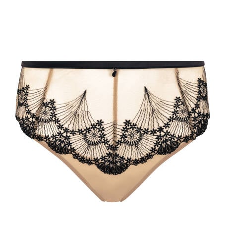 GOSSARD High-waisted panty Tattoo Black/Nude