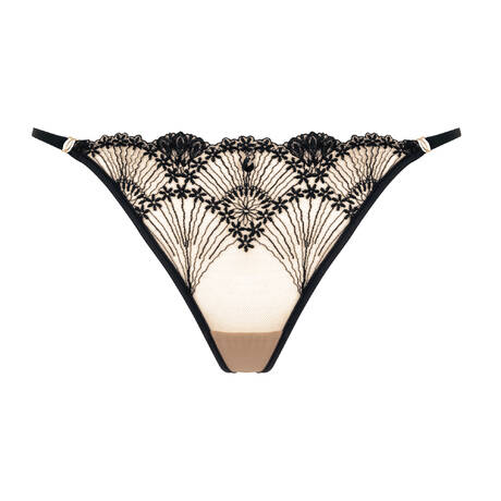 GOSSARD Thong Tattoo Black/Nude