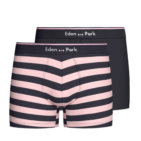 EDEN PARK  Cotton 2-pack men's boxer briefs Heritage Fuzz + Marine EP